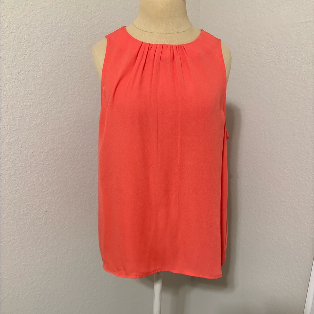 a new day Vibrant Coral Sleeveless Blouse